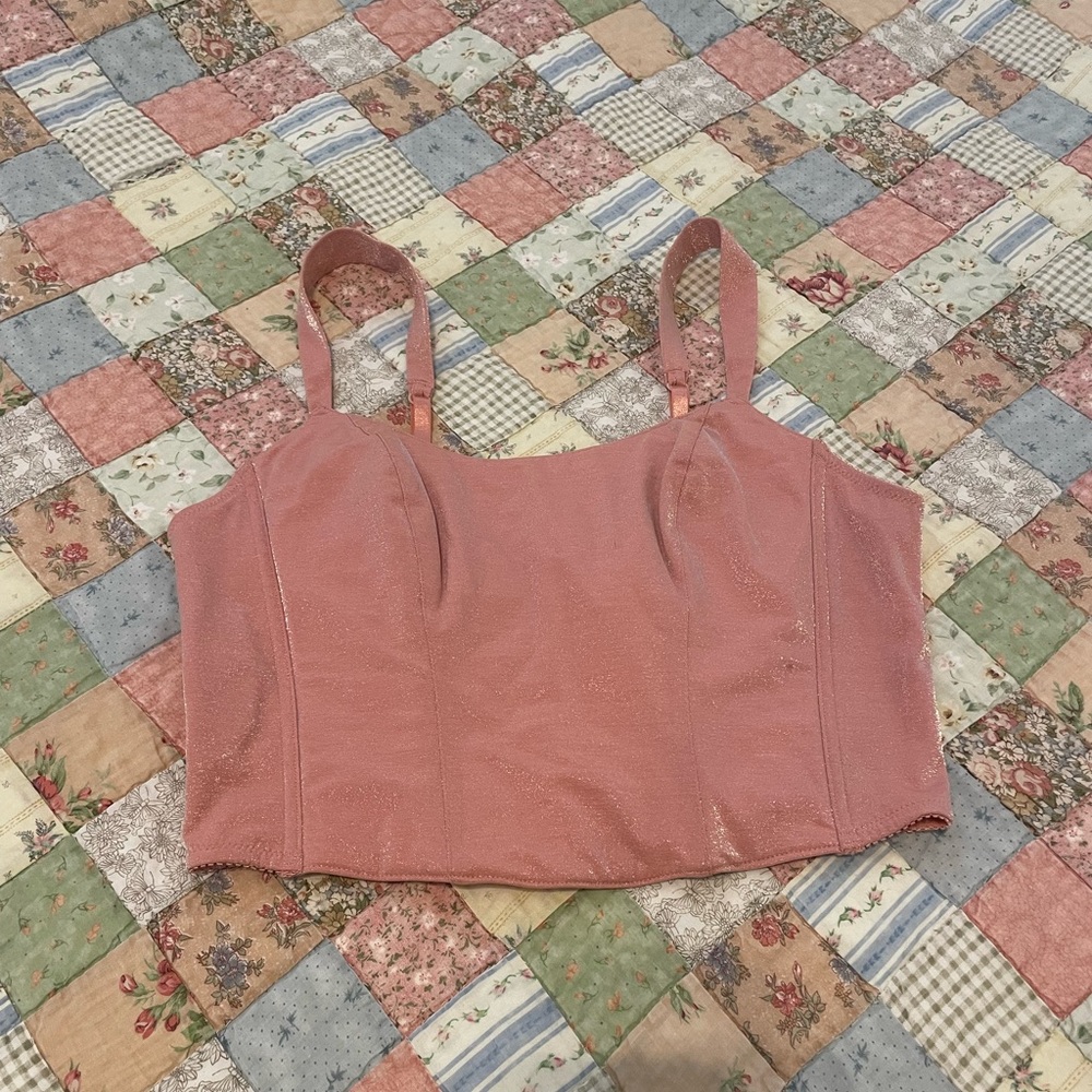Vintage Victoria's Secret Gold Label Sparkle Bustier Top